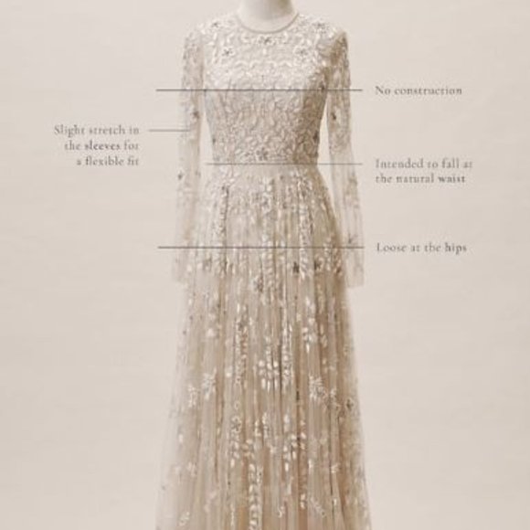 NWT BHLDN Golden Hour Gown Champagne size US 4 - Picture 4 of 5